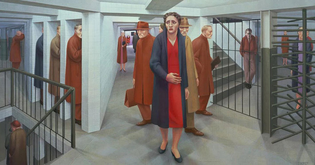 George Tooker - The Subway George Tooker - The Subway