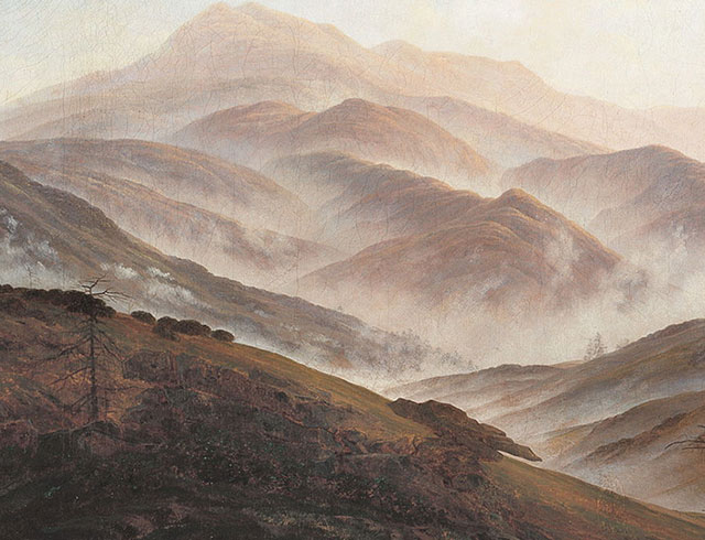 Caspar David Friedrich  – Riesengebirg’s Landscape with Rising Fog