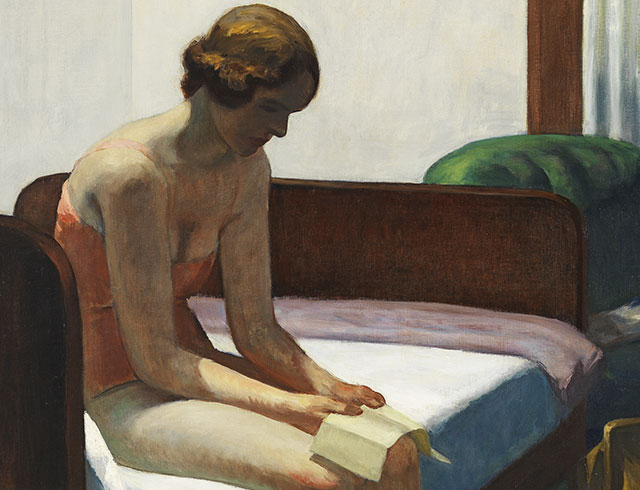 Edward Hopper Study: Hotel Room by Victoria Chang